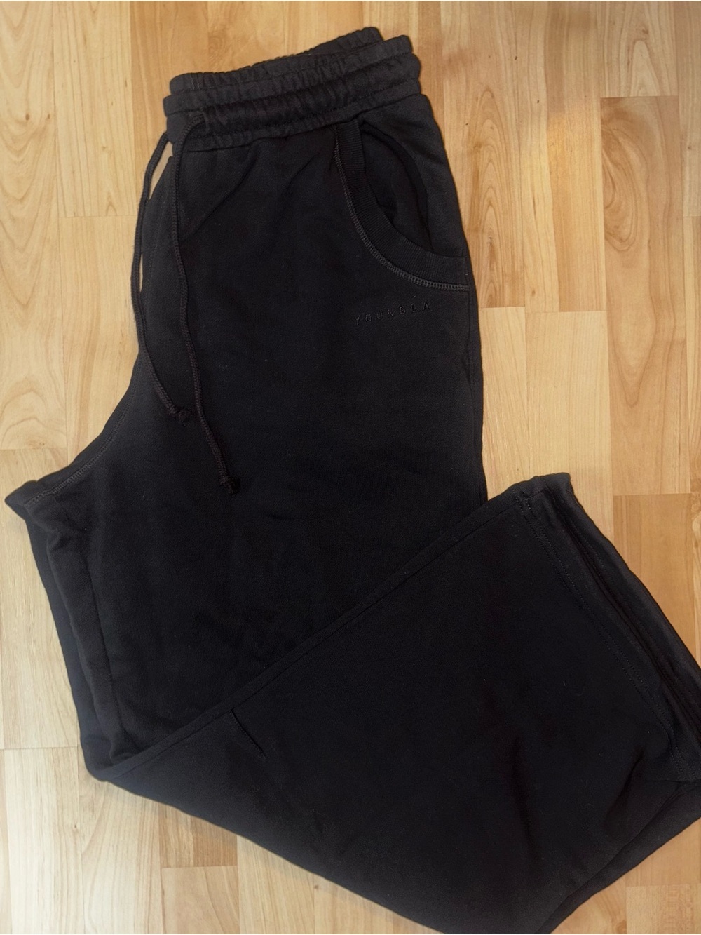 YoungLA Black Men's Jogger Sweatpants
